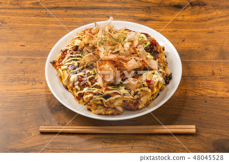 Okonomiyaki Japanese Traditional Pizza Okonomiyaki Okonomiyaki Japanese Traditional Pizza Okonomiyaki 48045528
