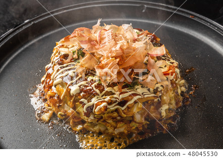 Okonomiyaki Japanese Traditional Pizza Okonomiyaki 48045530