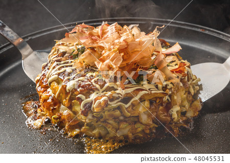 Okonomiyaki Japanese Traditional Pizza Okonomiyaki 48045531