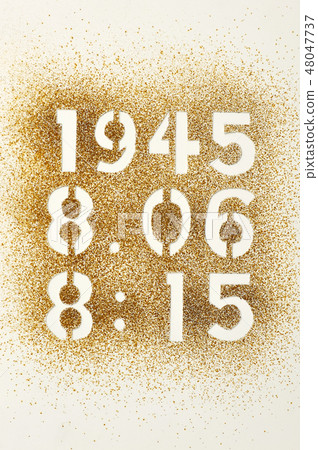 原子彈爆炸日廣島 1945 年 8 月 6 日 8:15 48047737