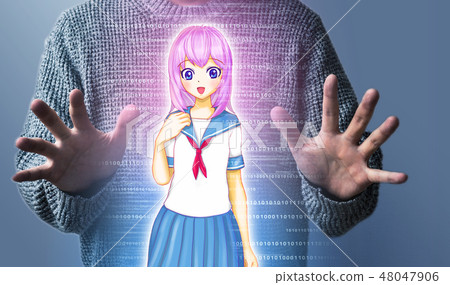 扇子 書呆子 宅男 48047906