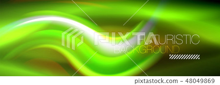 Fluid colors mixing glowing neon wave background, holographic texture Fluid colors mixing glowing neon wave background, holographic texture 48049869