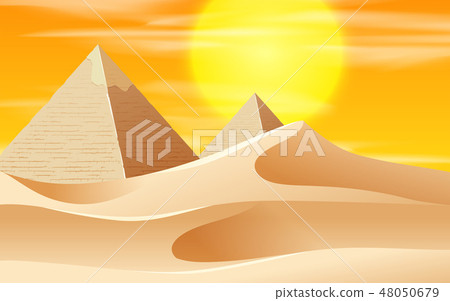 A hot desert scene 48050679