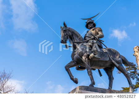 Date Masamune horse riding statue 48052827