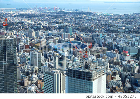 橫濱體育場正在建設中 橫濱體育場正在建設中 48053273
