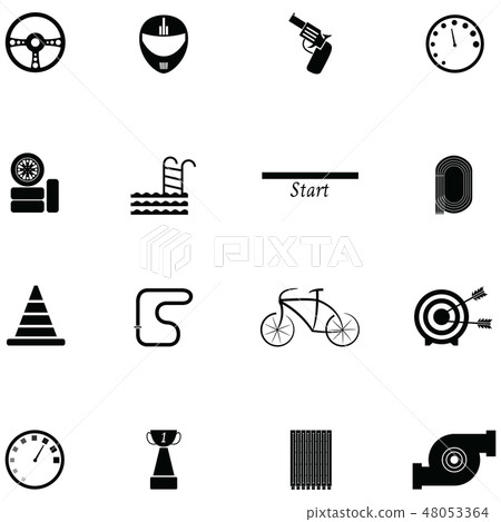race icon set 48053364