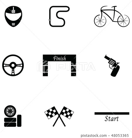 race icon set 48053365