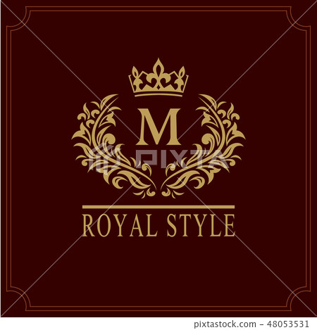 Calligraphic elegant beautiful logo Letter emblem Calligraphic elegant beautiful logo Letter emblem 48053531