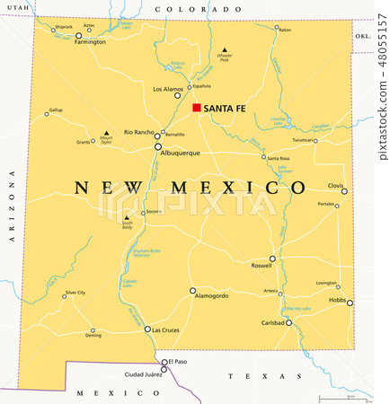 New Mexico, United States, political map 48055157