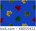 The various colors leaves seamless wallpaper  48055412