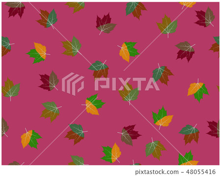 Many two tones leaves seamless wallpaper Many two tones leaves seamless wallpaper 48055416