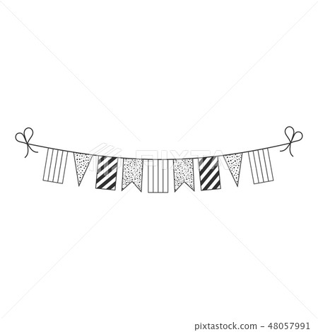 Decorations bunting flags Mauritius national day Decorations bunting flags Mauritius national day 48057991