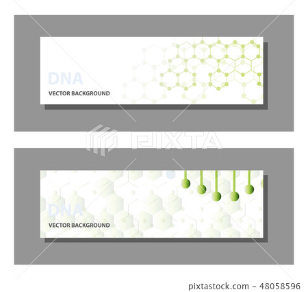 Set of 9 vector templates for presentation slides. Graphic design of molecule structure, blue 48058596