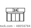 Convenience store 24 (line drawing) 48058784