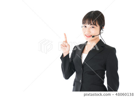 Young female operators · Simultaneous interpretation image 48060138
