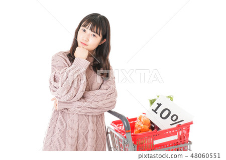 Consumption tax increase tax · Shopping image 48060551