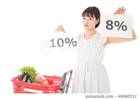 Consumption tax increase tax · Shopping image 48060552
