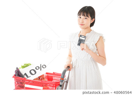 消費稅增加稅·購物形象 消費稅增加稅·購物形象 48060564