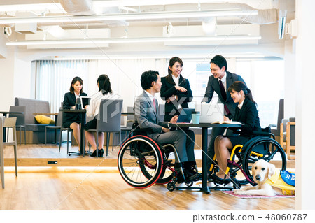 Japan Universal Manner Association supervised material handicapped wheelchair business 48060787