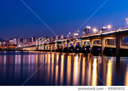 Banpo Bridge City Night View 48060932