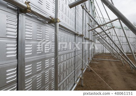 籬笆，建築，施工現場 48061151