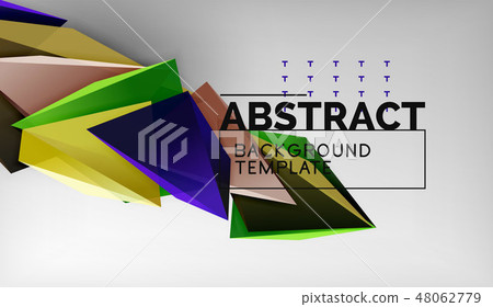 3d triangle geometric background design, modern poster template 3d triangle geometric background design, modern poster template 48062779