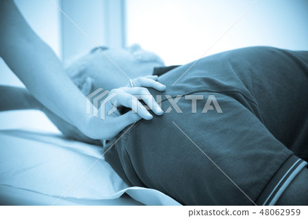 Stretching osteopathy or physiotherapy procedure Stretching osteopathy or physiotherapy procedure 48062959