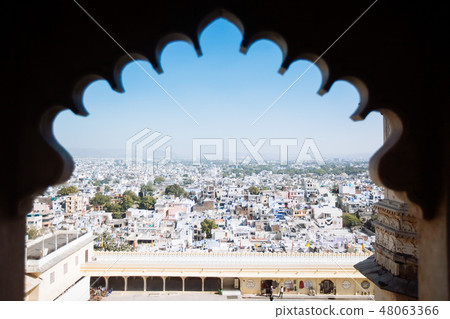 Aerial view of Udaipur city, India 48063366