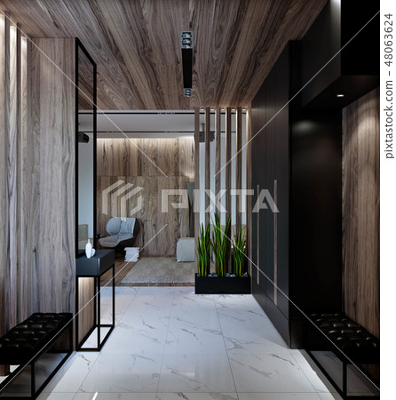 stylish modern interior of the house, apartment stylish modern interior of the house, apartment 48063624