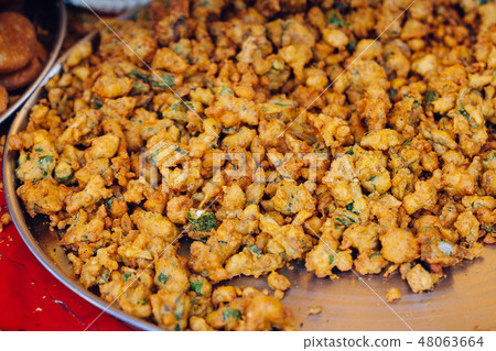 Indian street food in Pushkar city. 48063664