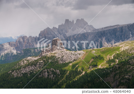 The Dolomites on an overcast day 48064040