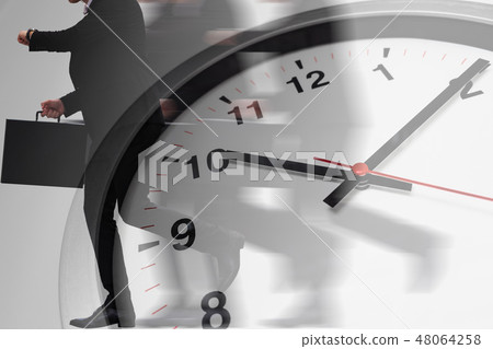 fast speed business working time with businessman fast speed business working time with businessman 48064258