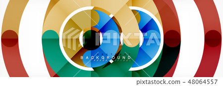 Linear design circle background Linear design circle background 48064557
