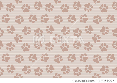 Dog footprint pattern (Paw Prints Pattern. Vector Illustration Dog footprint pattern (Paw Prints Pattern. Vector Illustration 48065097