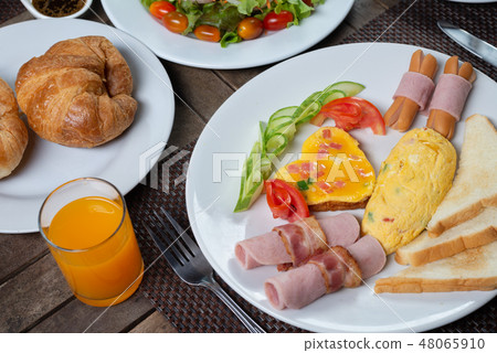 Food series: American breakfast set Food series: American breakfast set 48065910