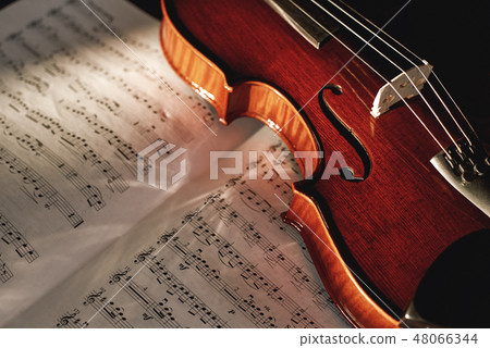 How to Read Violin Notes Close up view of brown wood violin lying on the sheet with music notes. How to Read Violin Notes Close up view of brown wood violin lying on the sheet with music notes. 48066344