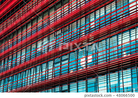 Facade of modern corporate building office Facade of modern corporate building office 48066500