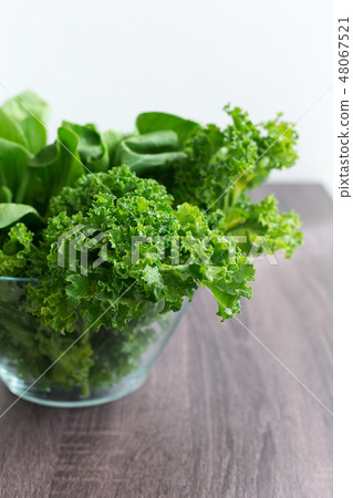 Kale leaves salad, healthy eating 48067521