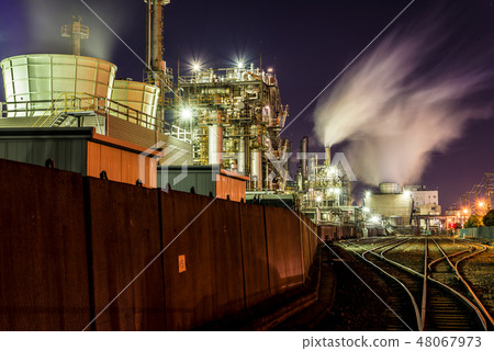 工廠夜景〜千鳥 48067973
