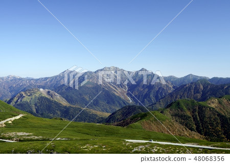 從秋天的Norikura Demon-dake看（位置：Norikura，Demon-dake） 48068356