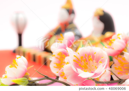 Peach blossoms and dolls 48069006