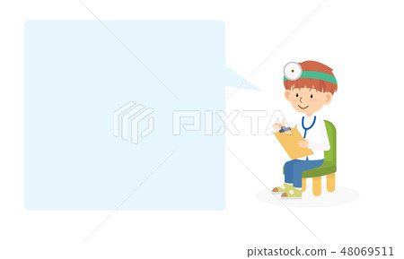 medical doctor explain something in text box medical doctor explain something in text box 48069511