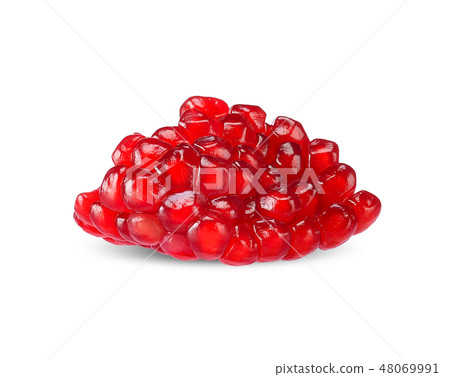 Pomegranate isolated on white clipping path 48069991