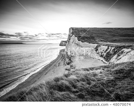 The White Cliffs of England at sunset 48070074