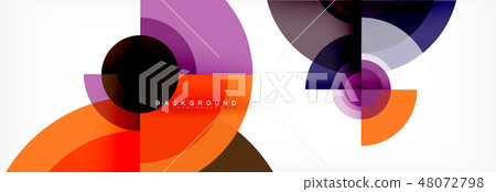 Geometric circle abstract background, creative geometric wallpaper. Geometric circle abstract background, creative geometric wallpaper. 48072798