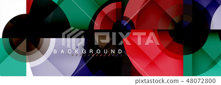 Round circles and triangles abstract background Round circles and triangles abstract background 48072800
