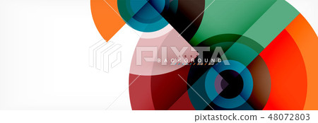 Round circles and triangles abstract background Round circles and triangles abstract background 48072803