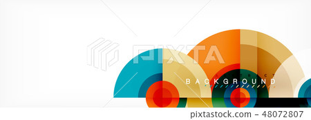 Minimal geometric circles and triangles abstract background, techno modern design, poster template Minimal geometric circles and triangles abstract background, techno modern design, poster template 48072807