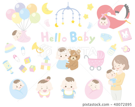 Baby and mother 1 48072895