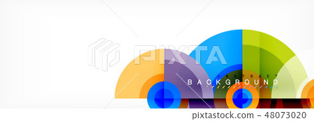Geometric circle abstract background, creative geometric wallpaper. Geometric circle abstract background, creative geometric wallpaper. 48073020